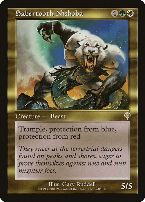 Sabertooth Nishoba Card Front