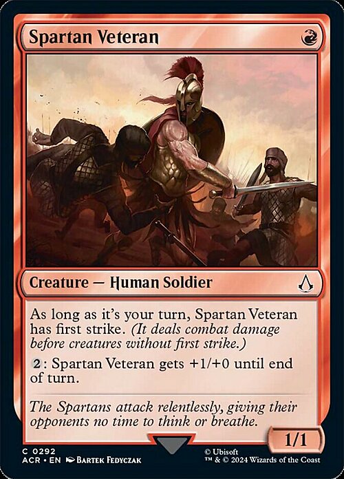 Spartan Veteran Card Front