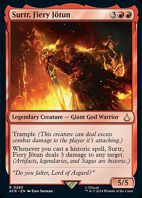 Surtr, Fiery Jötun Card Front