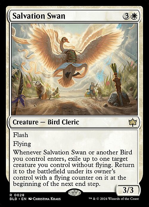 Salvation Swan Card Front