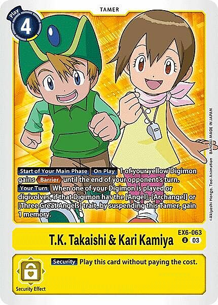 T.K. Takaishi & Kari Kamiya Card Front