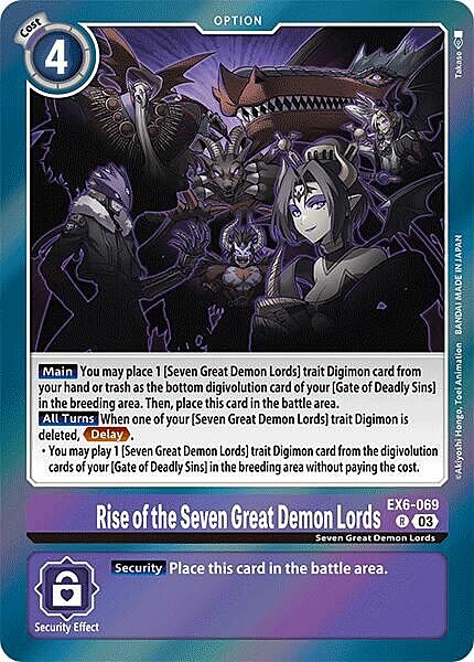 Rise of the Seven Great Demon Lords Card Front