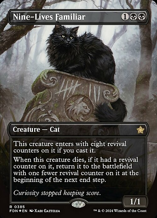 Nine-Lives Familiar Card Front