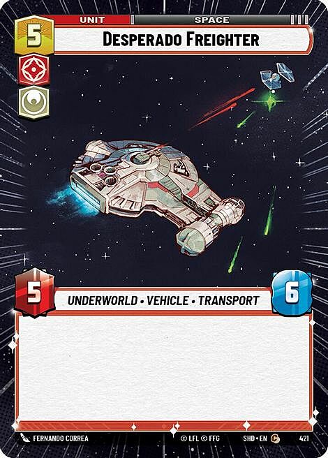 Desperado Freighter Card Front