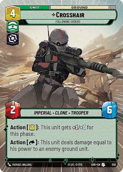 Crosshair - Following Orders Card Front