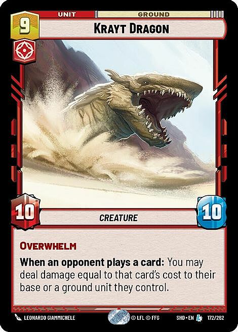 Drago Krayt Card Front