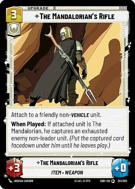 The Mandalorian's Rifle Card Front