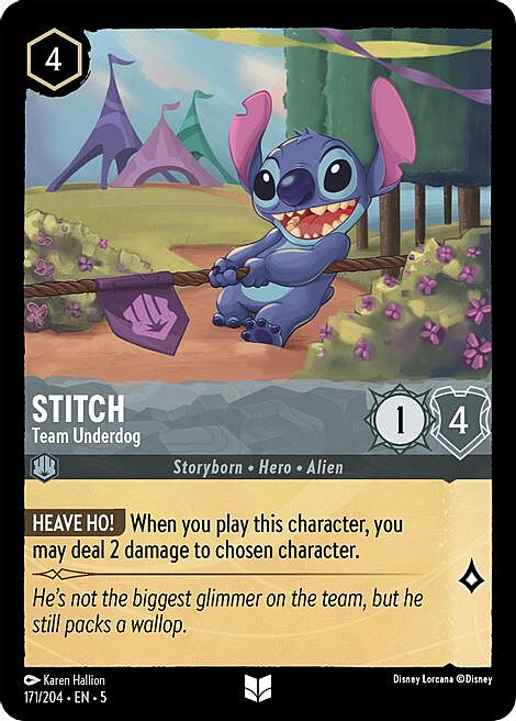 Stitch - Team Underdog Card Front