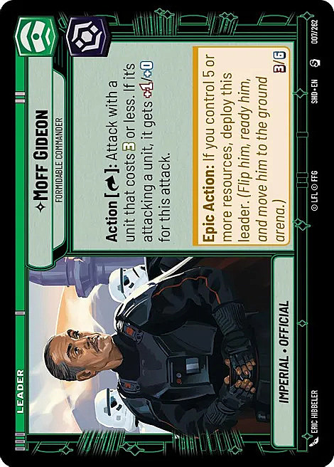 Moff Gideon - Formidable Commander Card Front