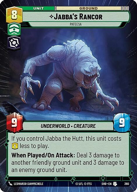 Jabba's Rancor - Pateesa Card Front