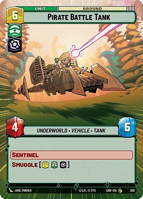 Pirate Battle Tank Card Front