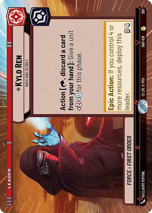 Kylo Ren - Rash and Deadly Card Front