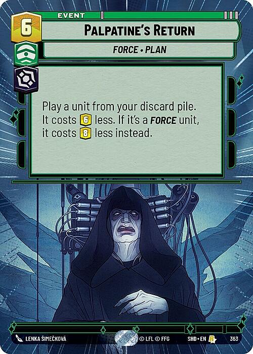 Palpatine's Return Card Front