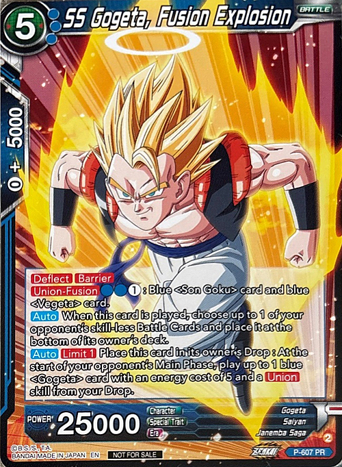 SS Gogeta, Fusion Explosion Card Front