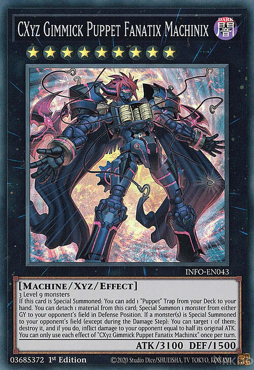 CXyz Gimmick Puppet Fanatix Machinix Card Front