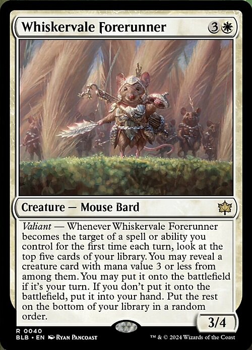 Whiskervale Forerunner Card Front