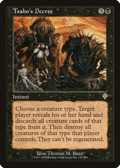 Tsabo's Decree Card Front