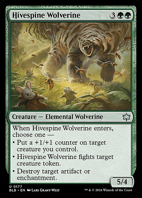 Hivespine Wolverine Card Front