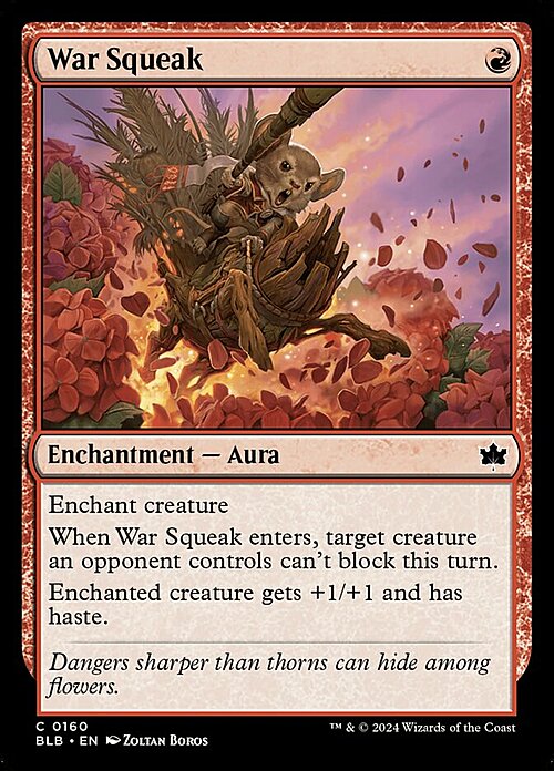 War Squeak Card Front