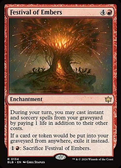 Festival of Embers Card Front