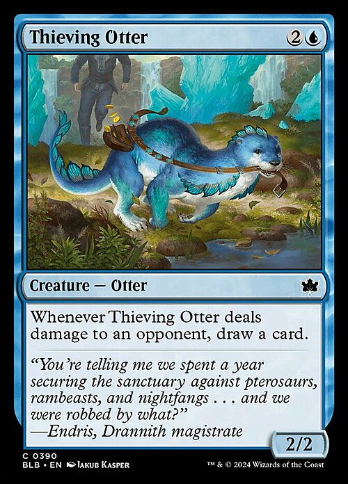 Thieving Otter Card Front