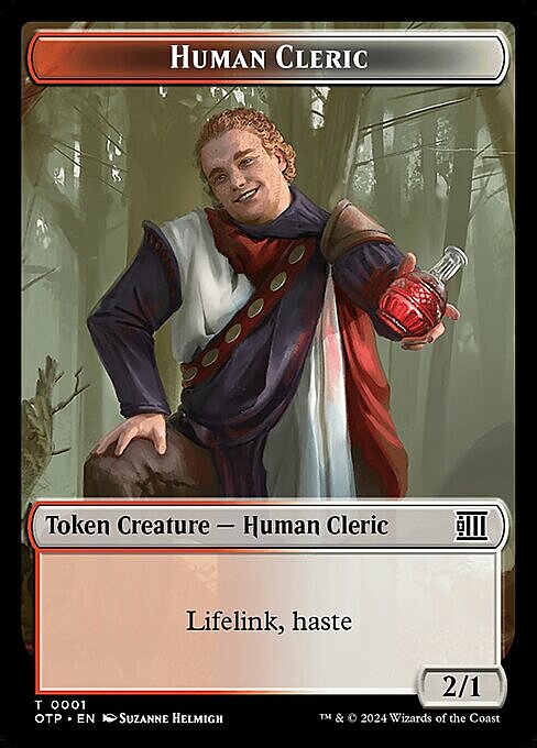 Human Cleric // Plot Card Front