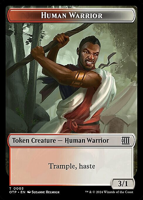 Human Warrior // Plot Card Front