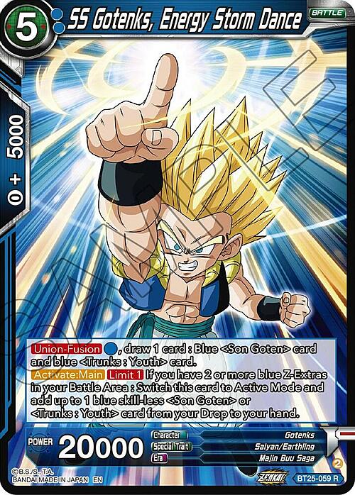 SS Gotenks, Energy Storm Dance Card Front