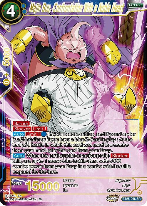 Majin Buu, Confrontation With a Noble Heart Card Front