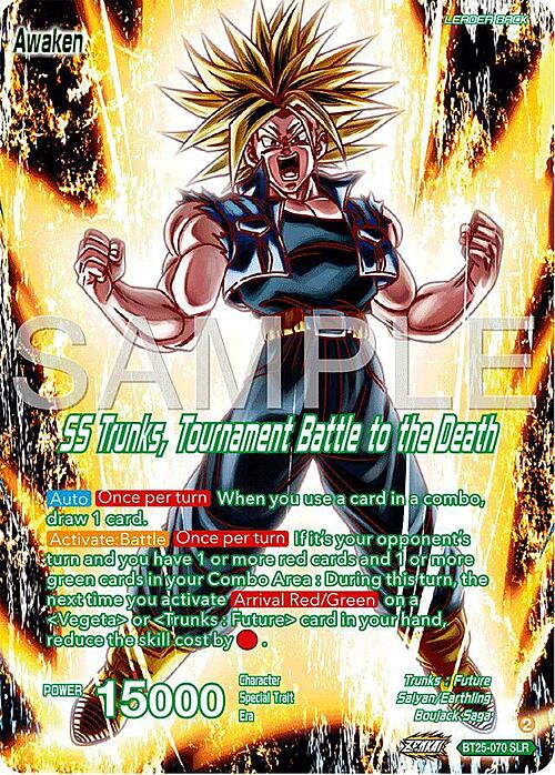 SS Trunks, Tournament Battle to the Death // Trunks Card Front