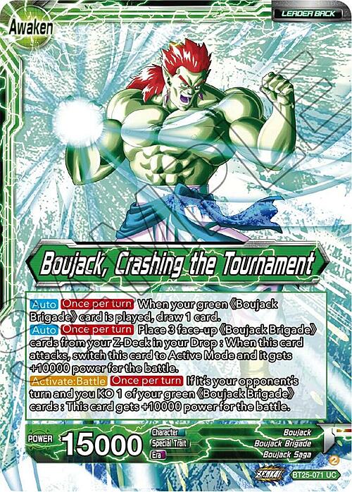 Boujack, Crashing the Tournament // Boujack Brigade Card Front