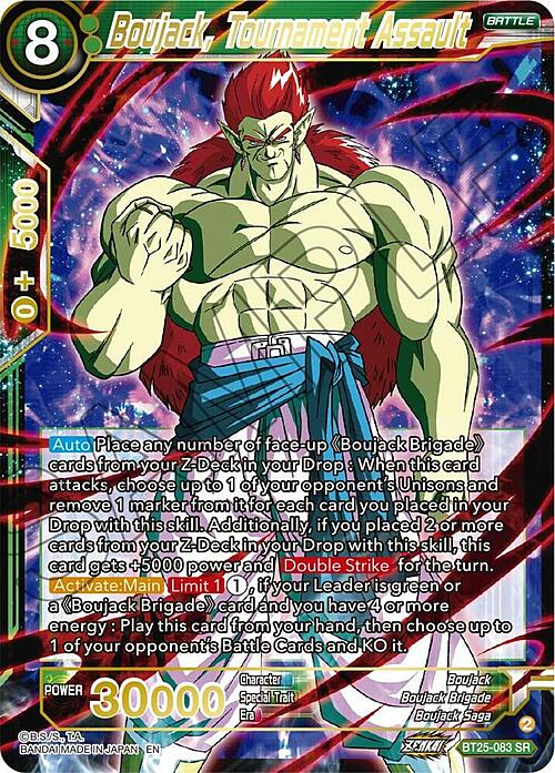 Boujack, Tournament Assault Card Front