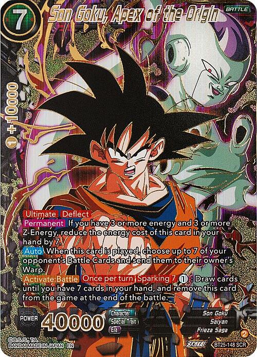 Son Goku, Apex of the Origin Card Front