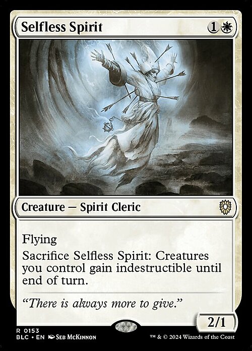 Selfless Spirit Card Front