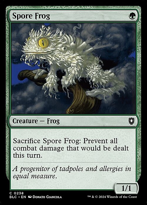 Spore Frog Card Front