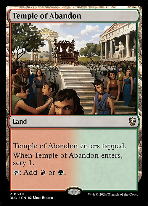 Temple of Abandon Card Front