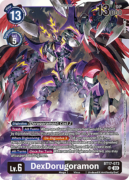 DexDorugoramon Card Front