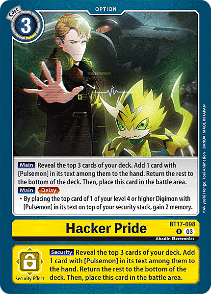 Hacker Pride Card Front