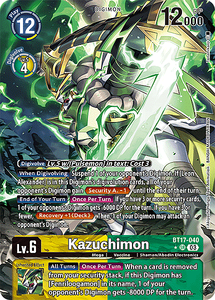 Kazuchimon Card Front