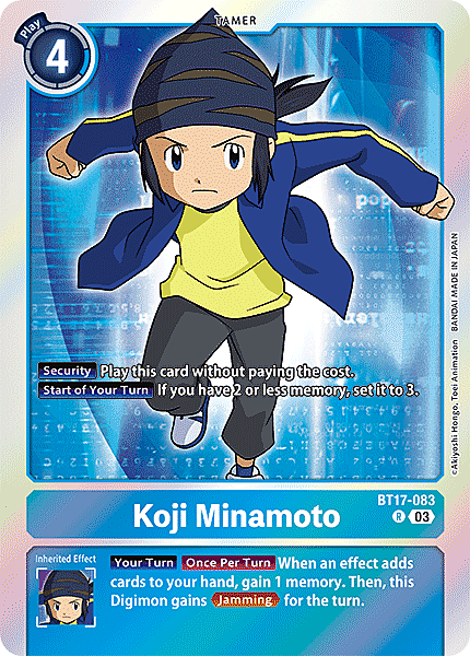 Koji Minamoto Card Front