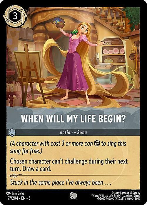 When Will My Life Begin? Card Front