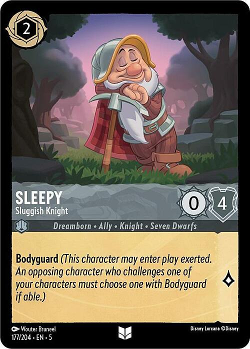 Sleepy - Sluggish Knight Card Front