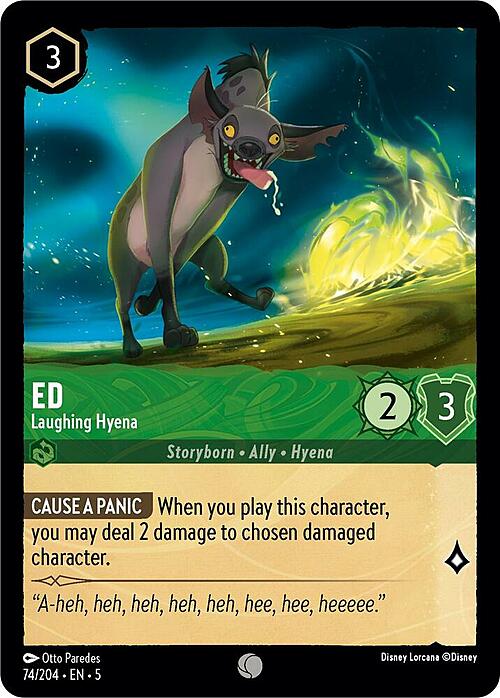 Ed - Laughing Hyena Card Front