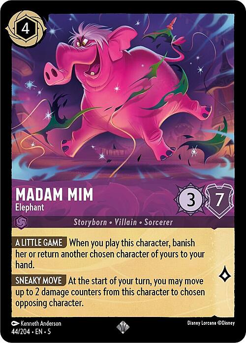 Madam Mim - Elephant Card Front