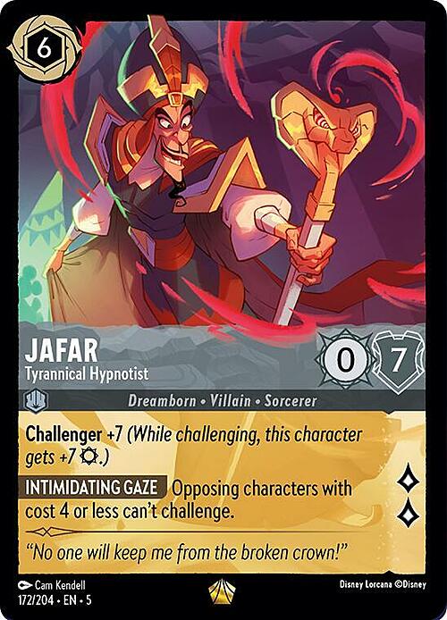 Jafar - Tyrannical Hypnotist Card Front