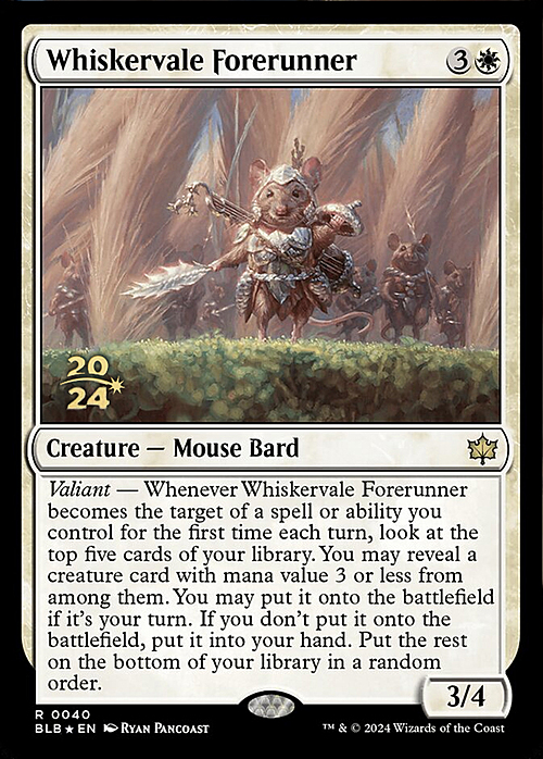 Whiskervale Forerunner Card Front