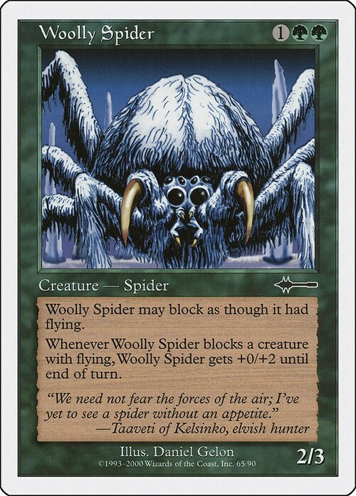 Woolly Spider Card Front