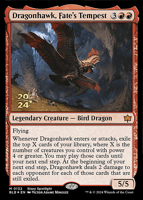 Dragonhawk, Fate's Tempest Card Front