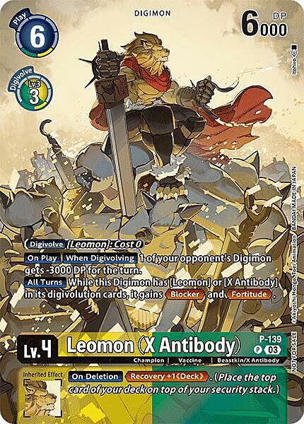 Leomon (X Antibody) Card Front