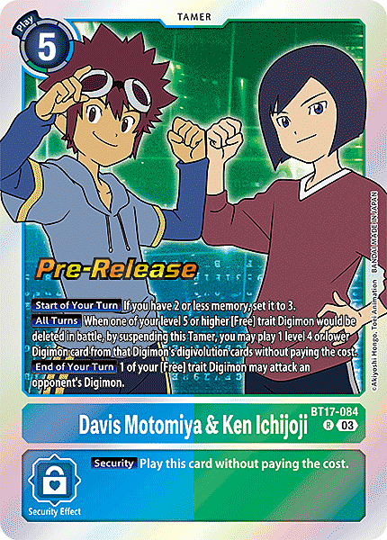 Davis Motomiya & Ken Ichijoji Card Front